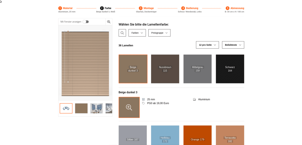 vendeco configurator